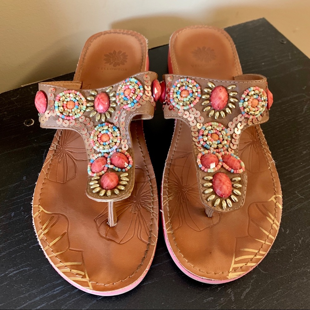Yellow Box sandals